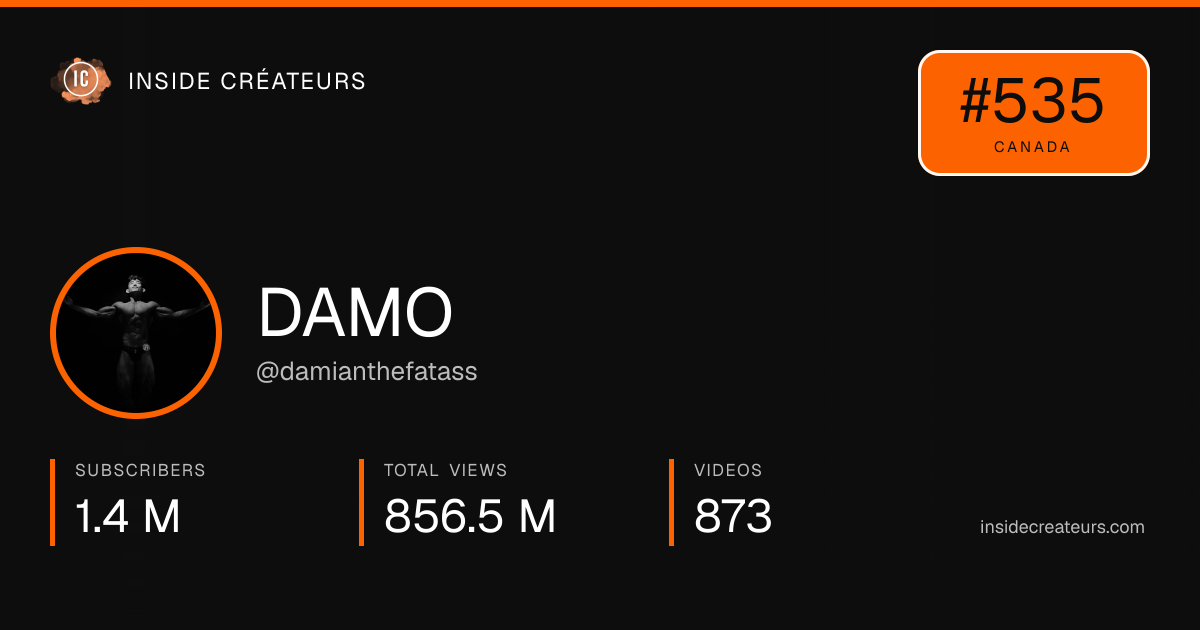 DAMO stats card