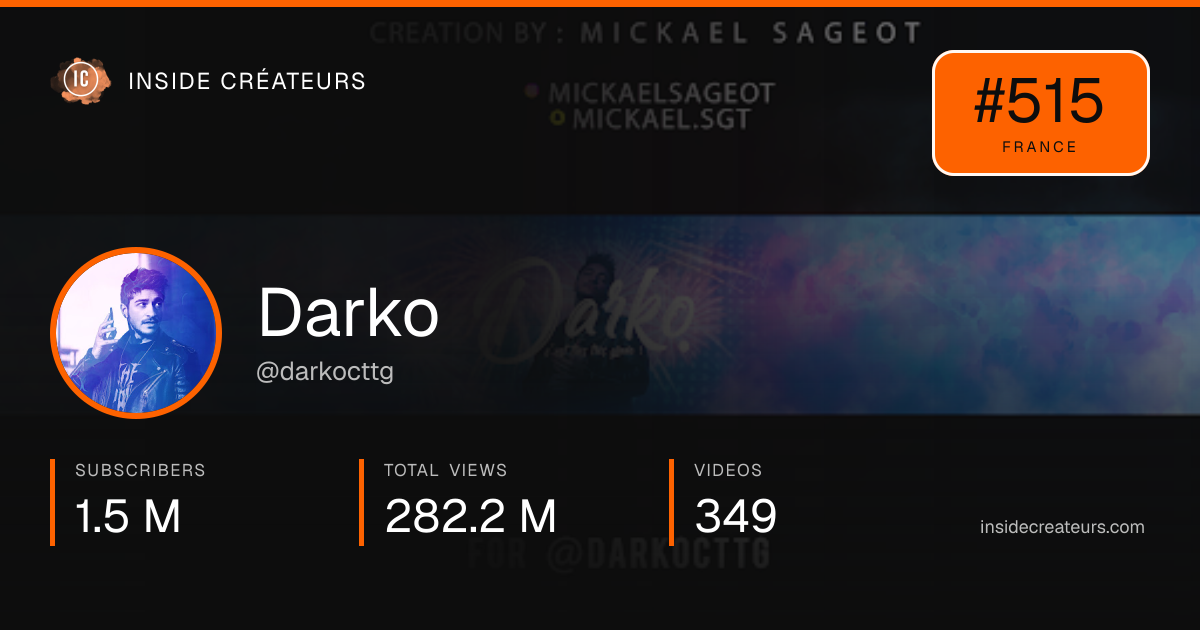 Darko stats card