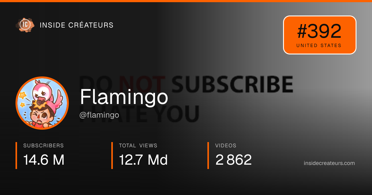 Flamingo stats card