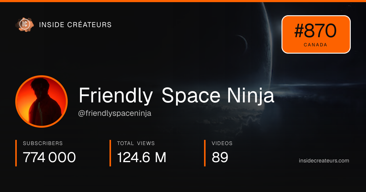 Friendly Space Ninja stats card