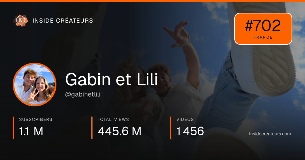 Gabin et Lili stats card