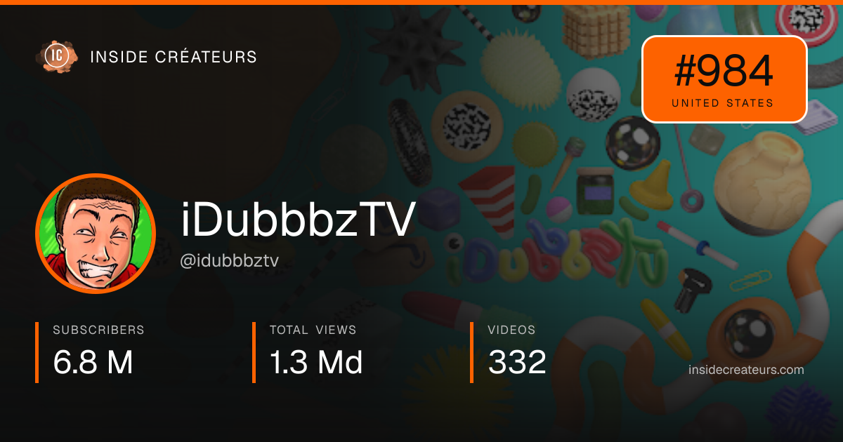 iDubbbzTV stats card