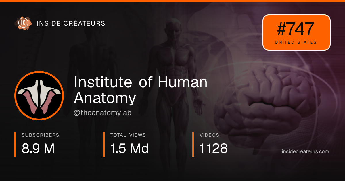 Institute of Human Anatomy stats card