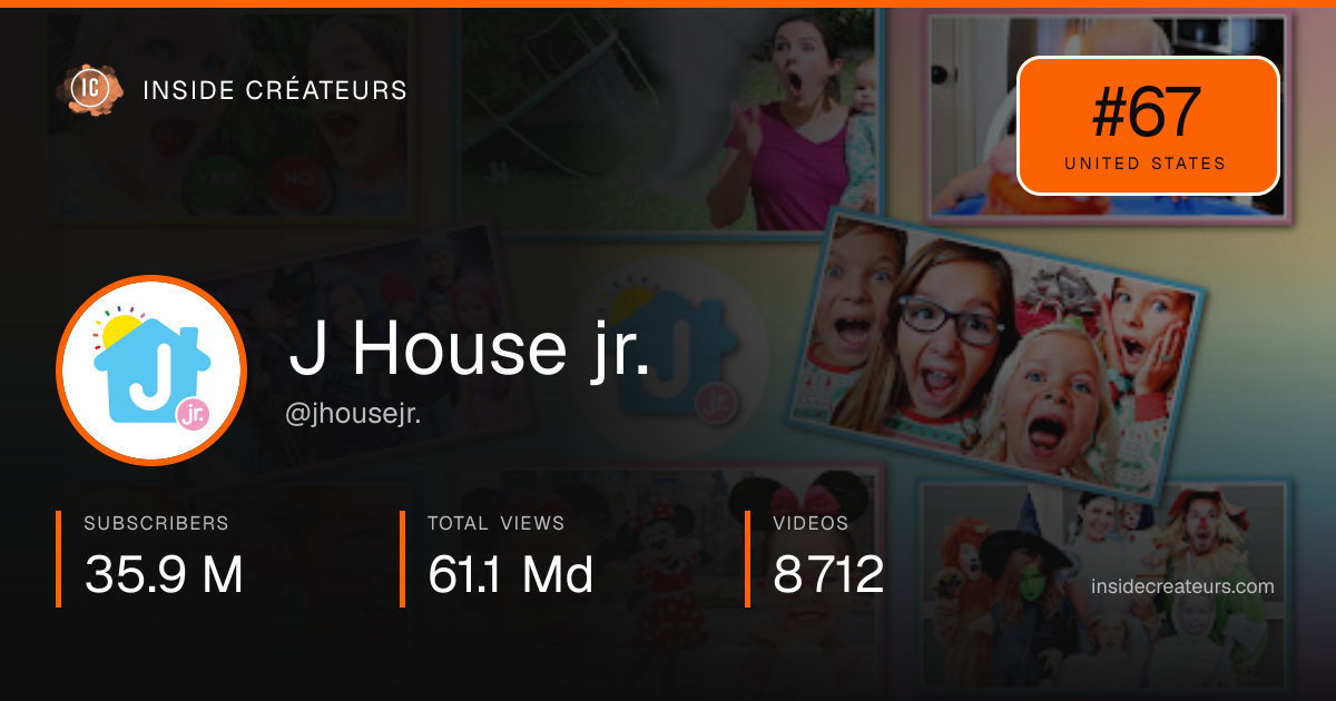 J House jr. stats card