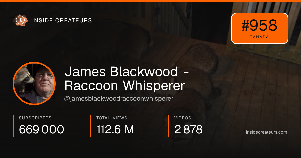 James Blackwood - Raccoon Whisperer stats card