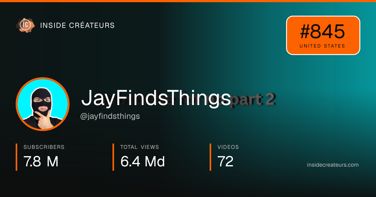 JayFindsThings stats card