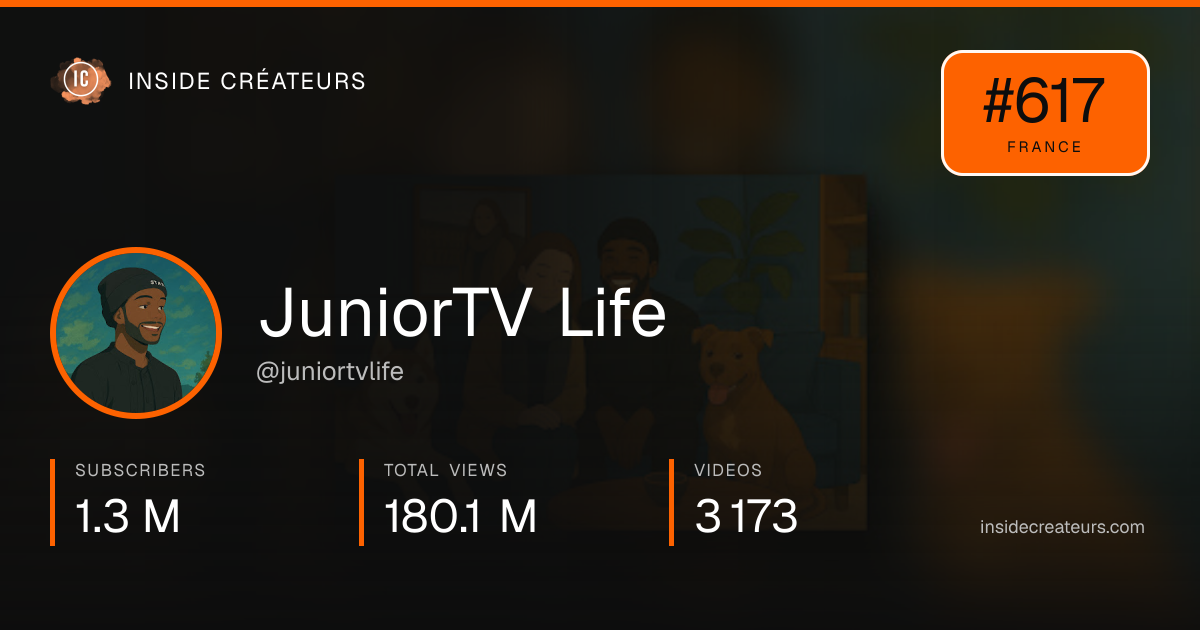 JuniorTV Life stats card