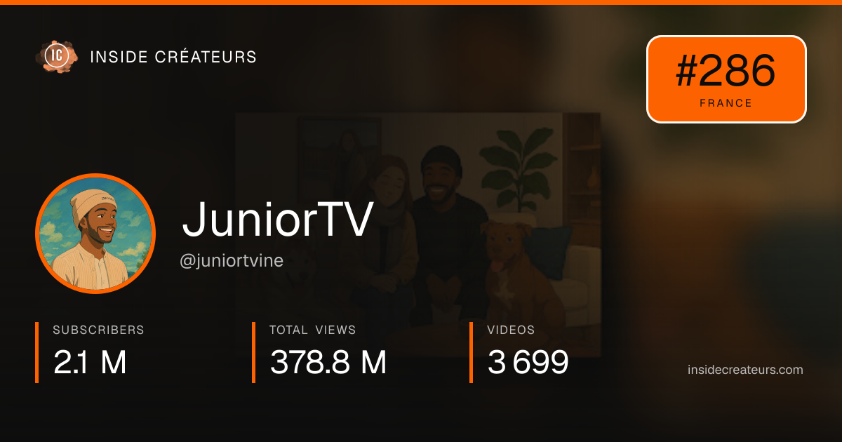 JuniorTV stats card