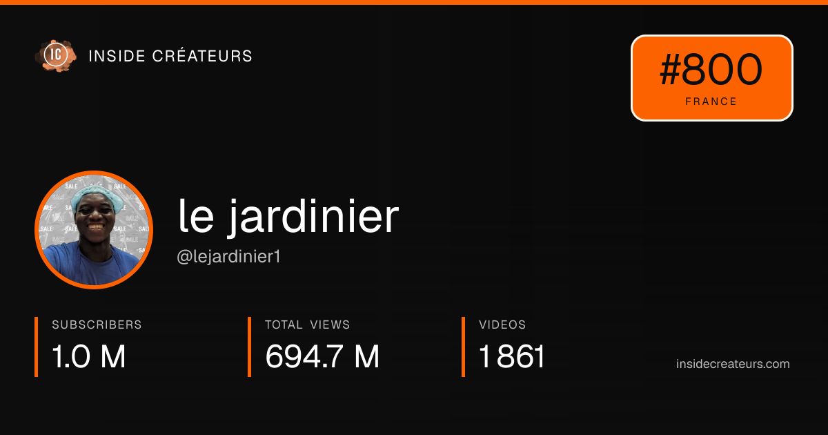 le jardinier stats card