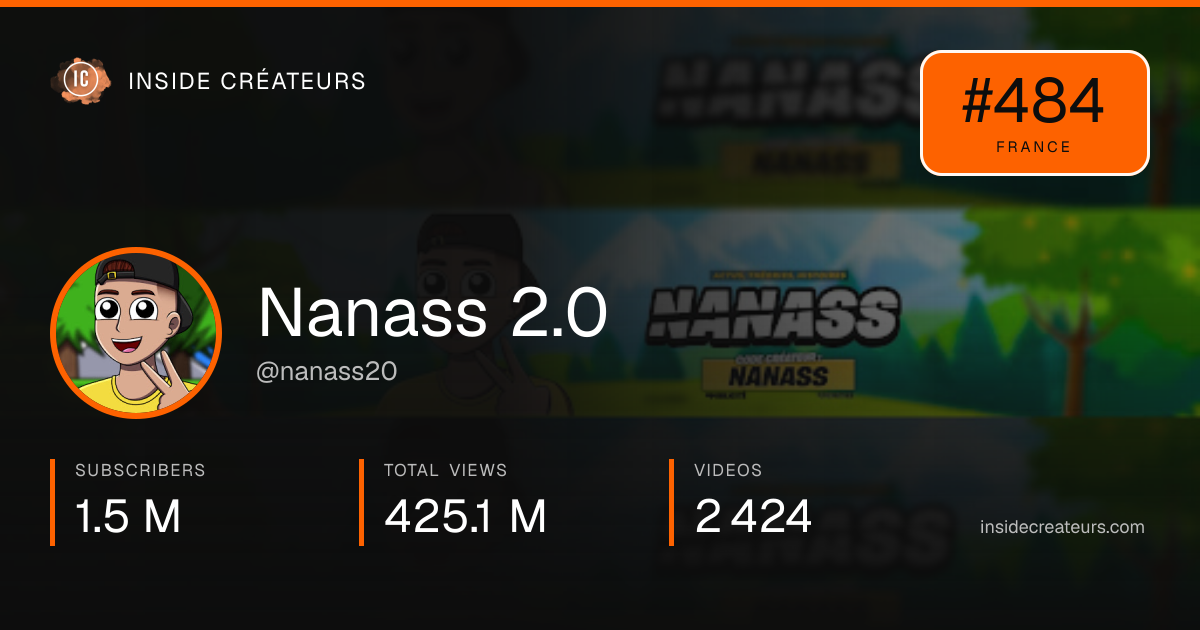 Nanass 2.0 stats card