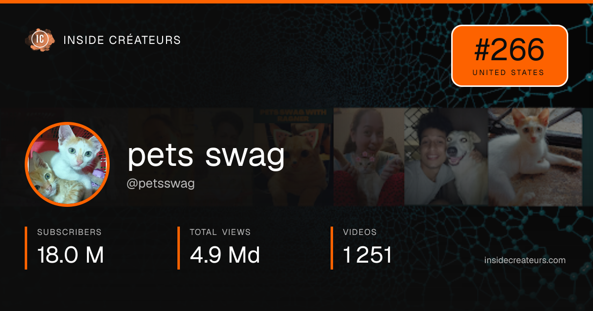 pets swag stats card