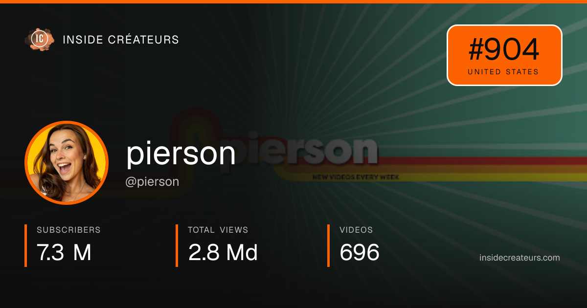pierson stats card