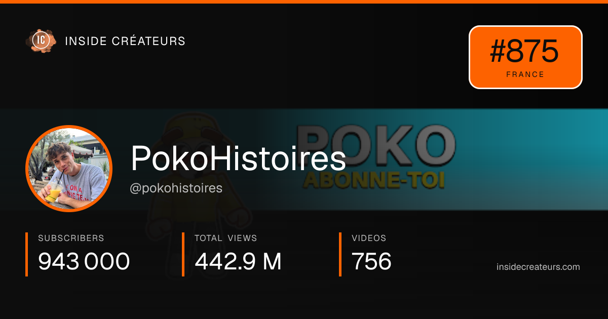 PokoHistoires stats card