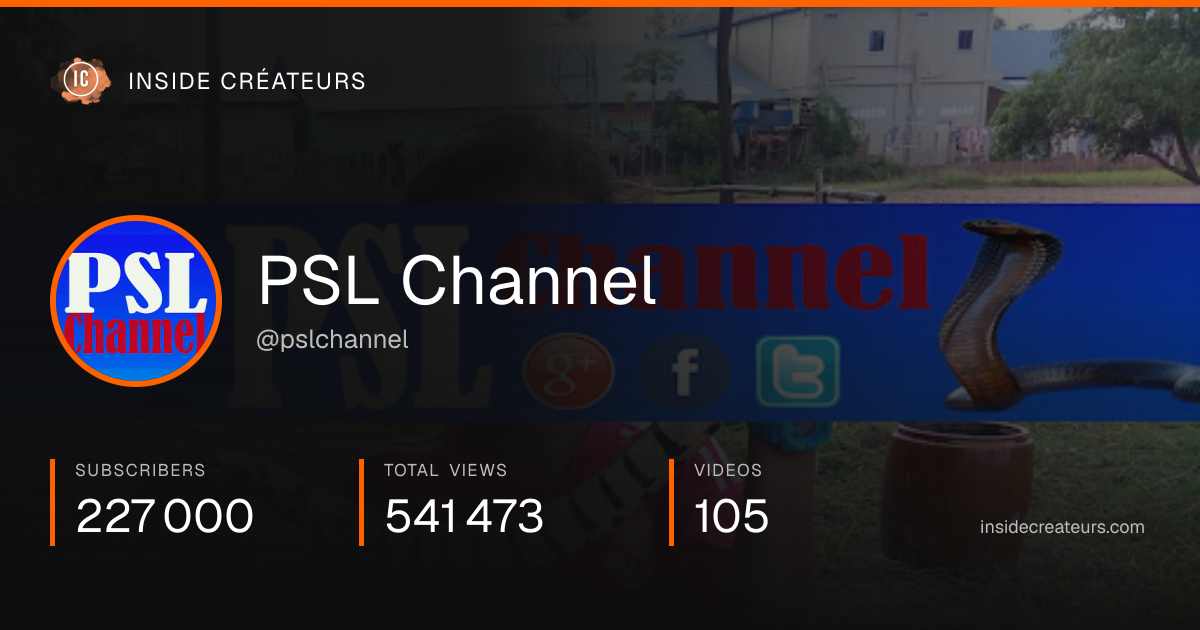 PSL Channel stats card