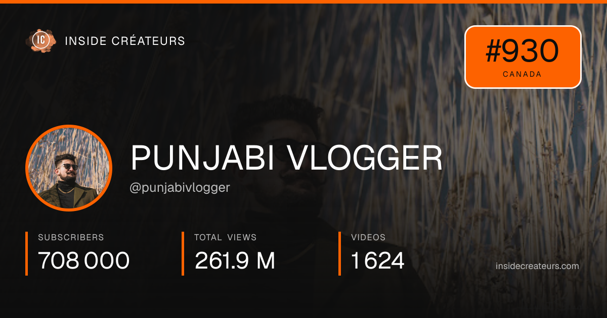 PUNJABI VLOGGER stats card