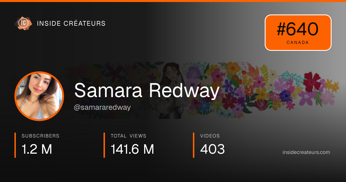 Samara Redway stats card