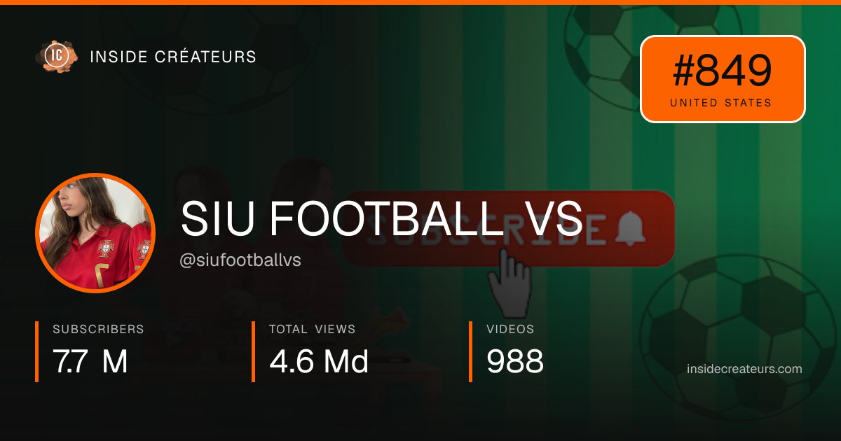 SIU FOOTBALL VS stats card