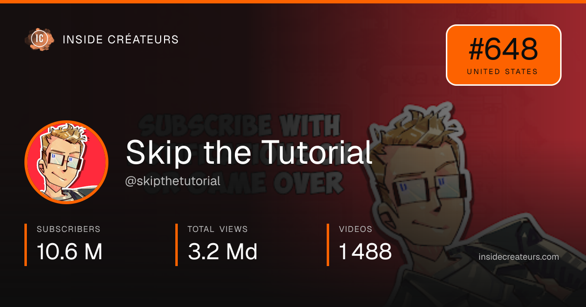 Skip the Tutorial stats card
