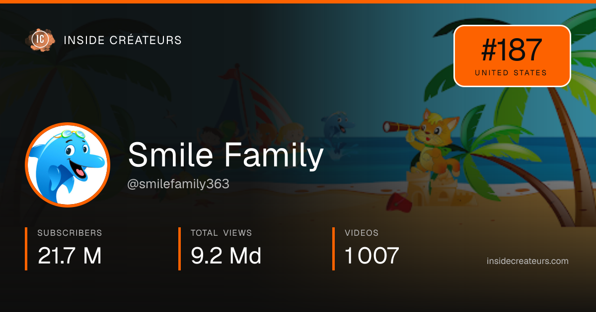 Smile Family stats card