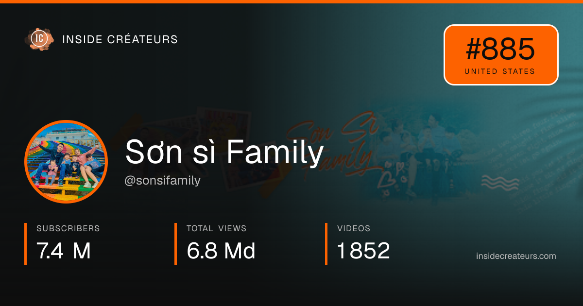 Sơn sì Family stats card