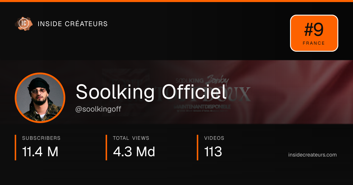 Soolking Officiel stats card
