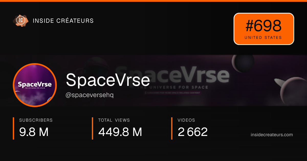 SpaceVrse stats card