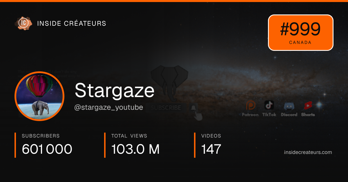 Stargaze stats card
