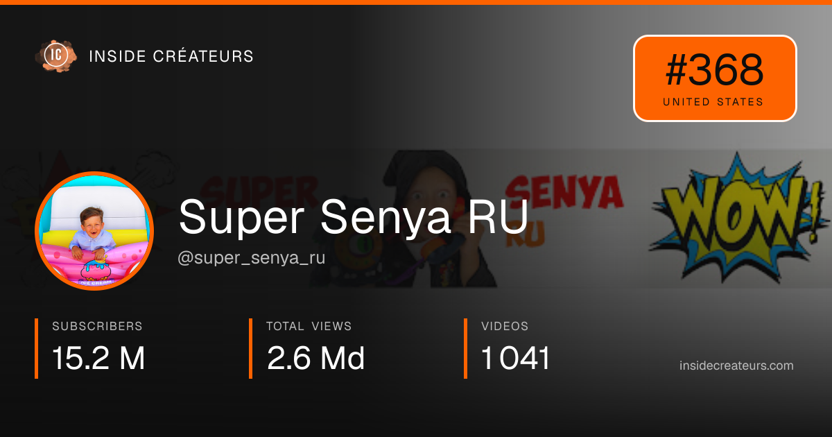 Super Senya RU stats card