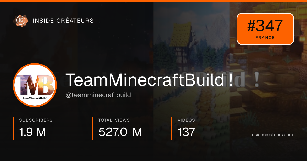 TeamMinecraftBuild ! stats card
