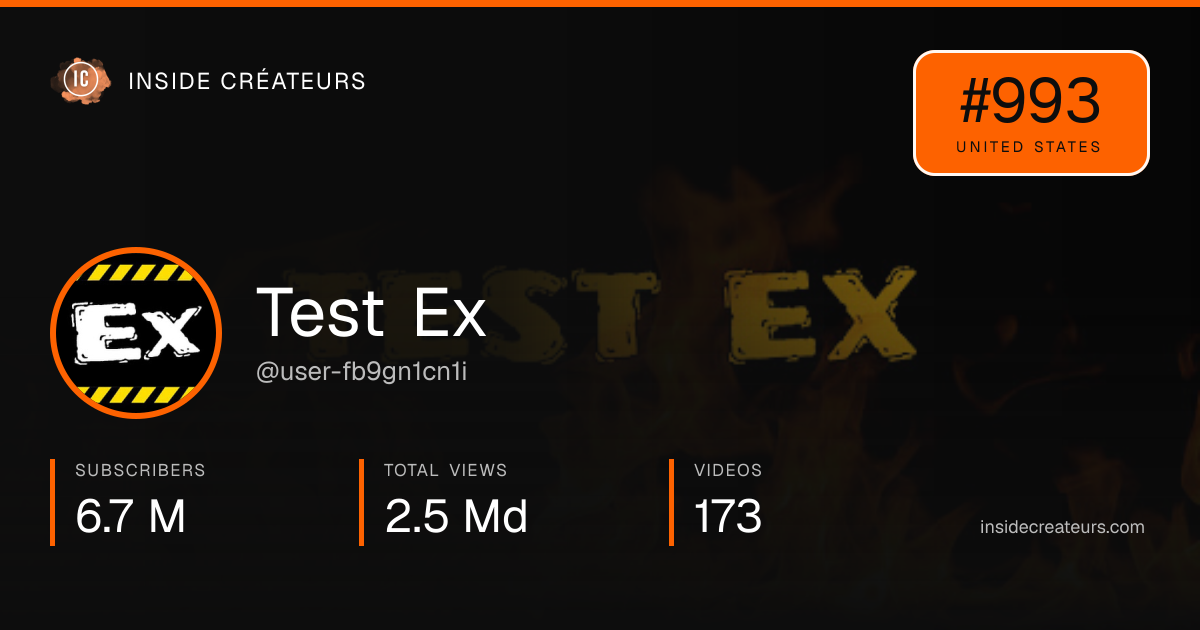 Test Ex stats card