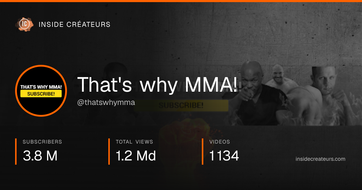 That's why MMA! stats card