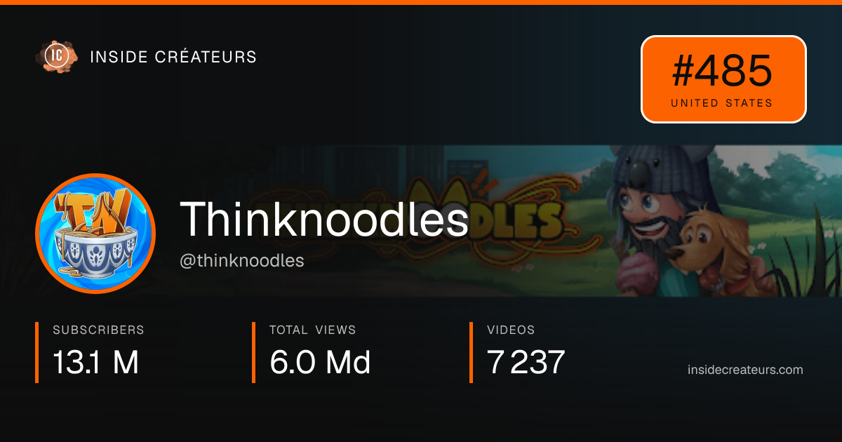Thinknoodles stats card