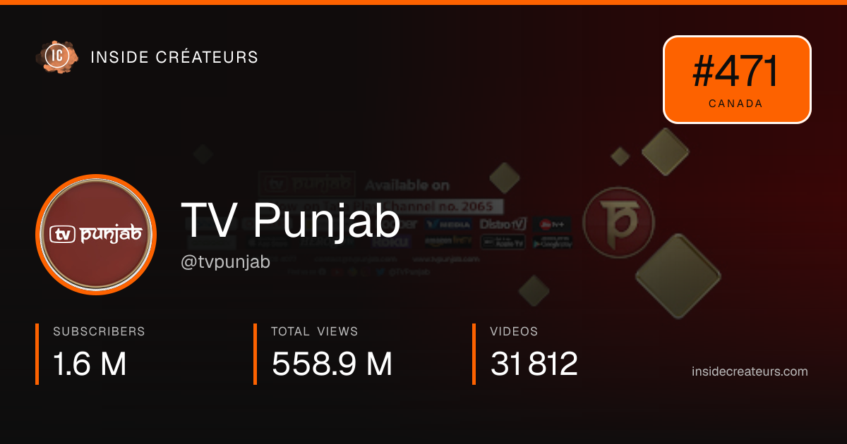 TV Punjab stats card