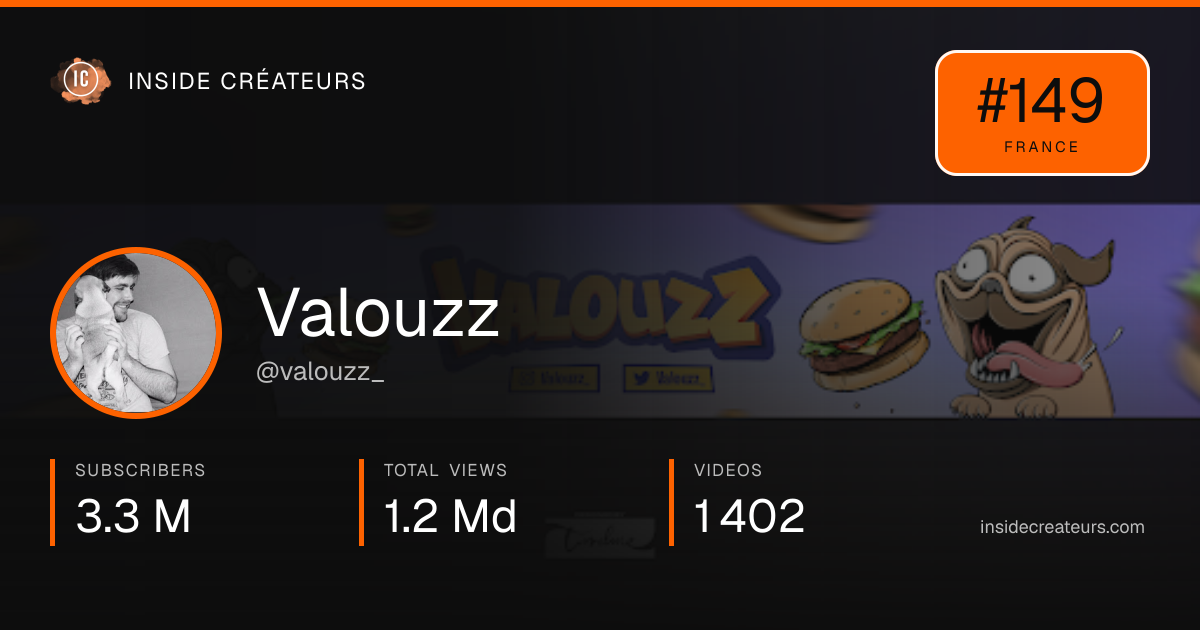 Valouzz stats card