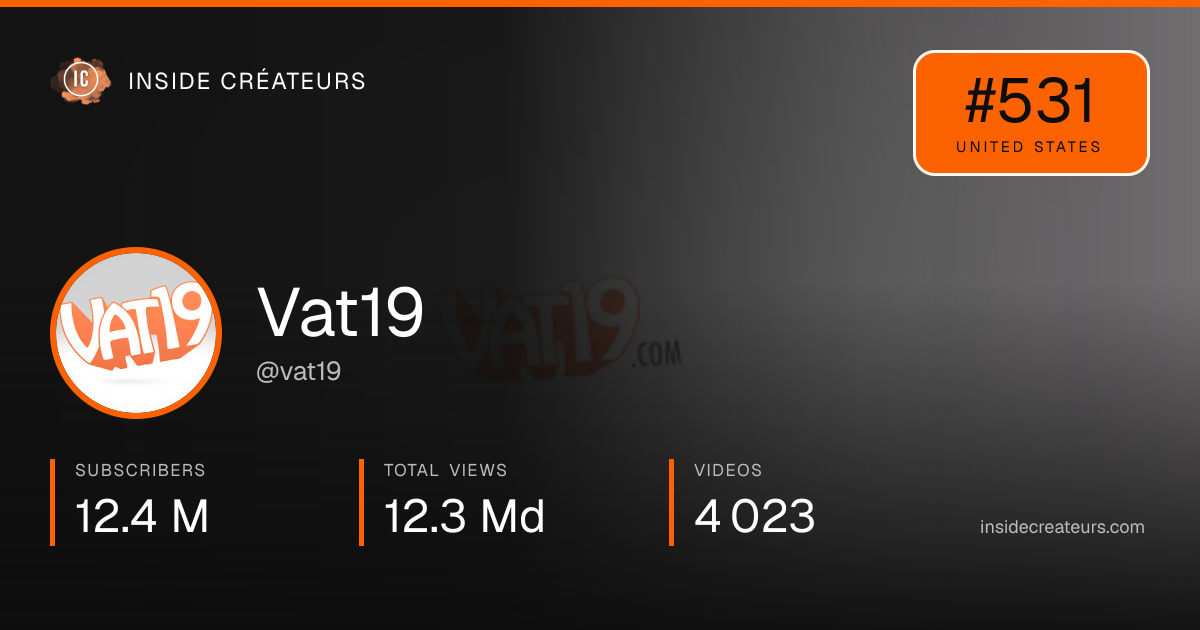 Vat19 stats card