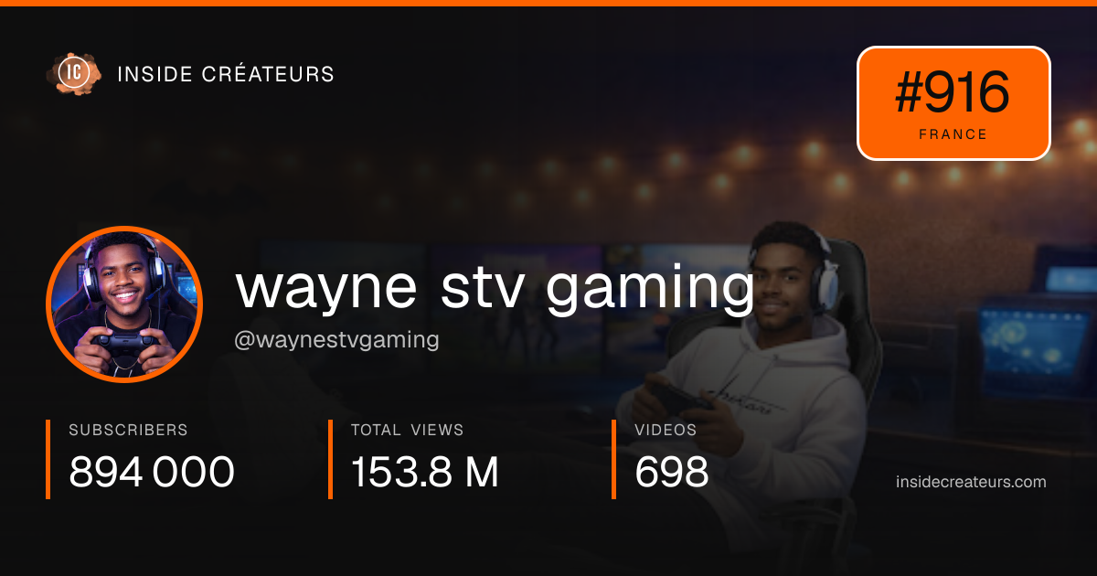 wayne stv gaming stats card