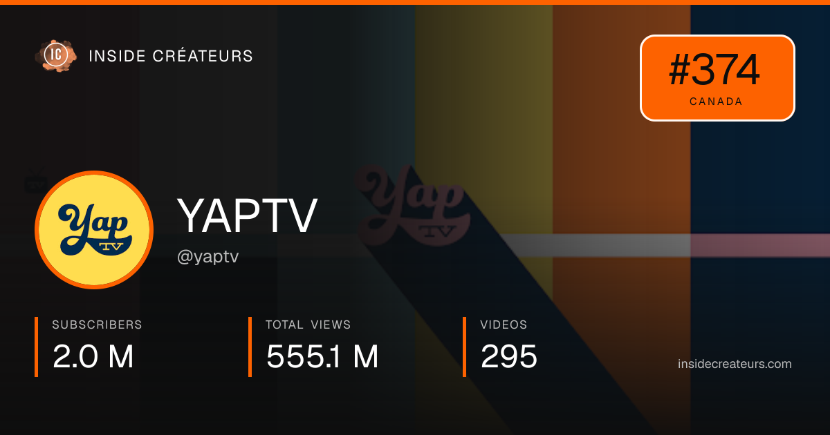 YAPTV stats card