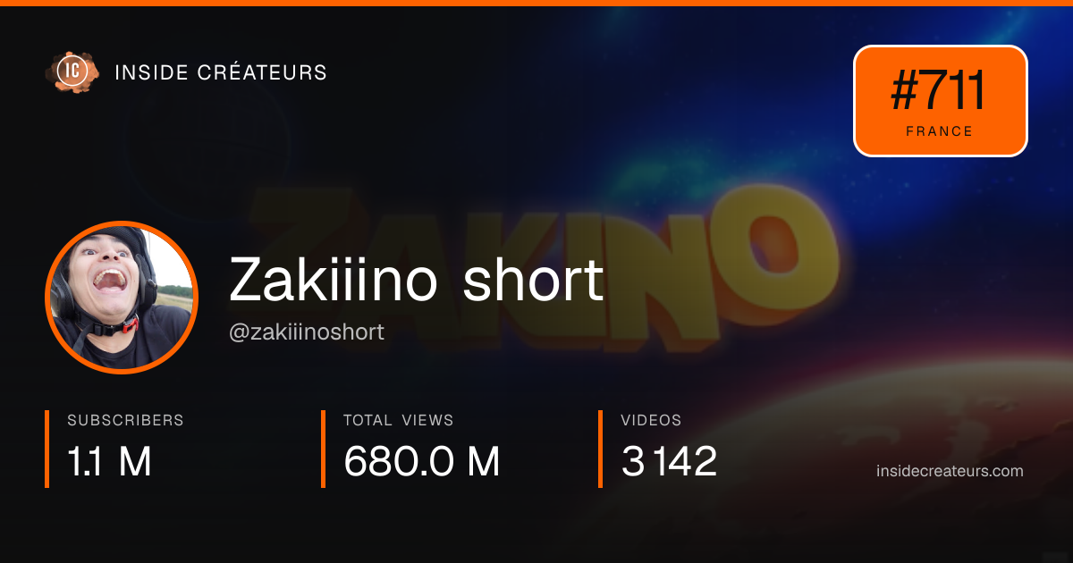 Zakiiino short  stats card